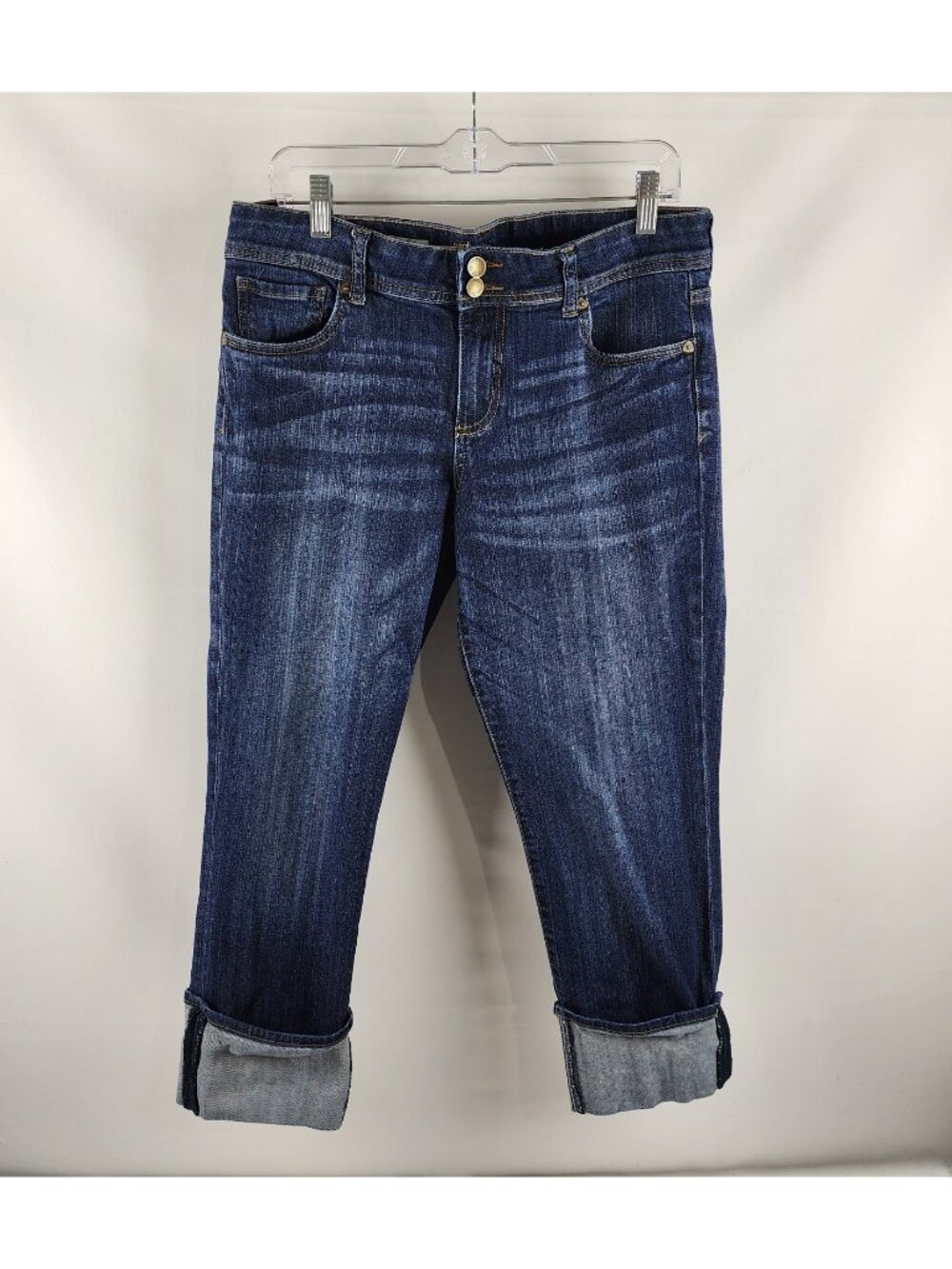 KUT FROM THE KLOTH Jeans Womens 12 Blue Cameron Straight Leg (32x25)